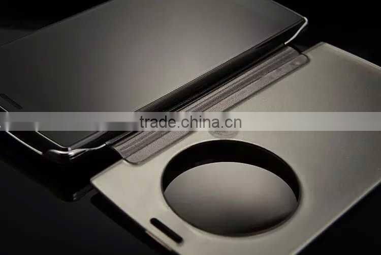 Electroplating Mirror Screen Flip Leather case for LG G5