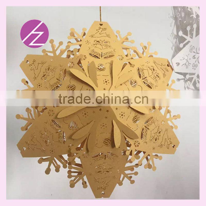 laser cut paper craft light 3D star