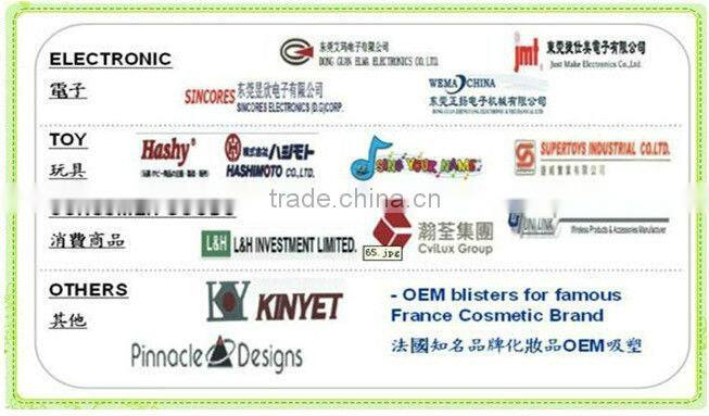 high quantity plastic ego blister tray