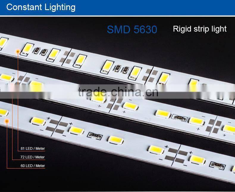 High performance True white & Warm white IP60 12V 5630 rigid strip light