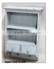 natural desktop wall wooden kitchen shelf with hook