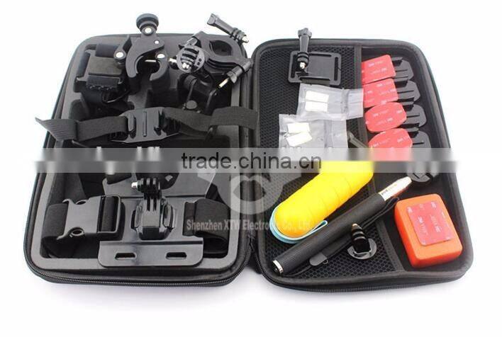 Factory Supply 26 in 1 Family Kit Go Pro Accessories Set GoPros Accessories Pack for GoPros Heros 4 3+ 3 sjcam SJ4000