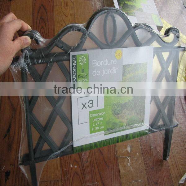 beautiful plastic fence,decorative garden fence,plastic fence for flower