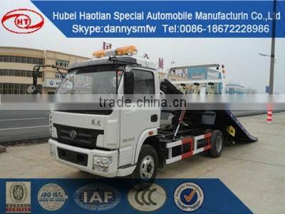 flat bed road cleaner with crane truck emergency rescue truck wrecker for sale
