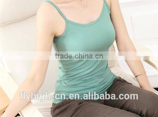 logo custom breathable cotton women singlets