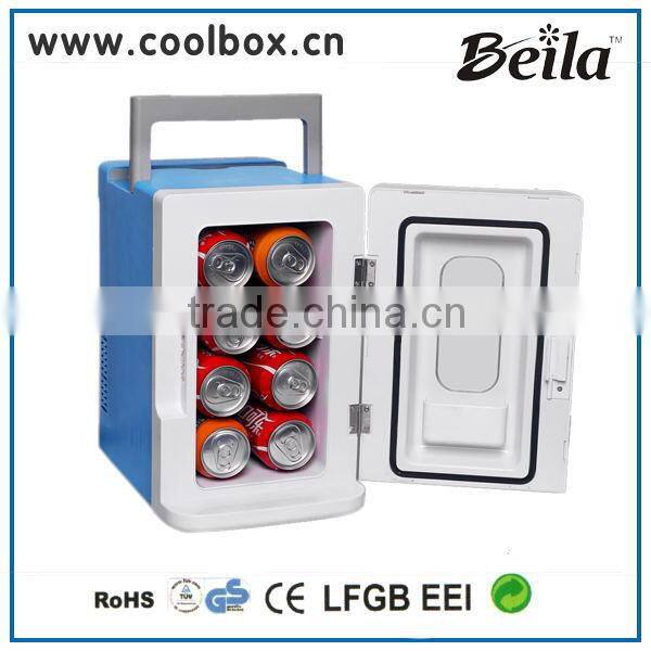 china supplier 8 liters portable mini icebox for car,cheap cooler&warmer box