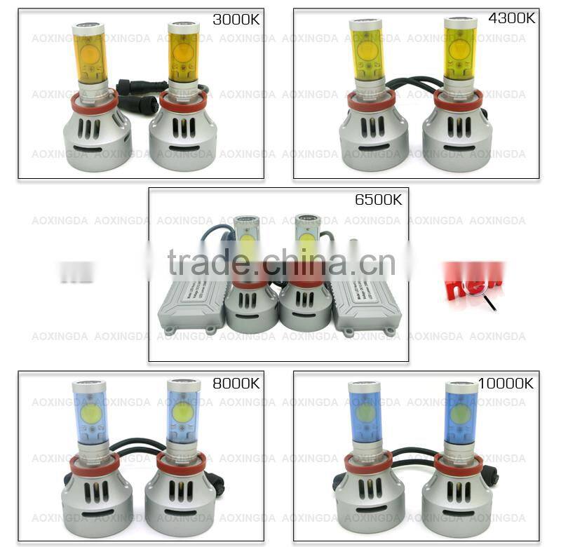 4S 7000LM H9 high intense LED headlight upgrade