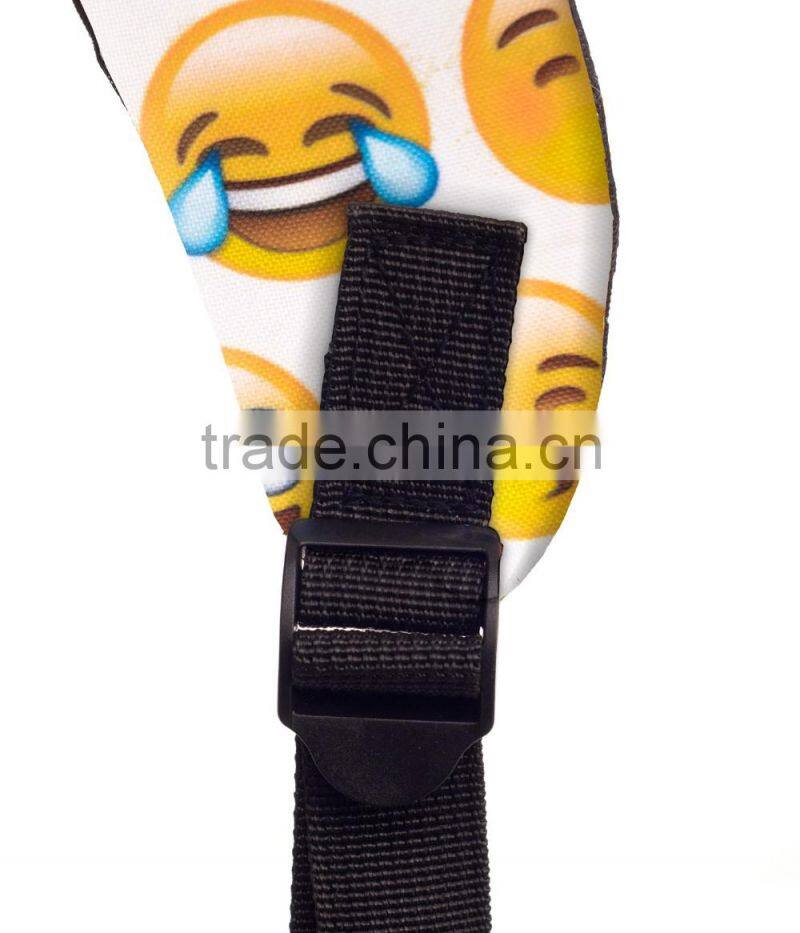 Taobao Top Selling High Quality Polyester Custom Emoji Backpack Bag
