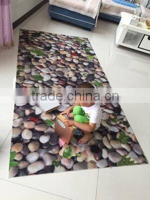 3D printed pp fiber pvc backing or TPR backing door mat entrance carpet