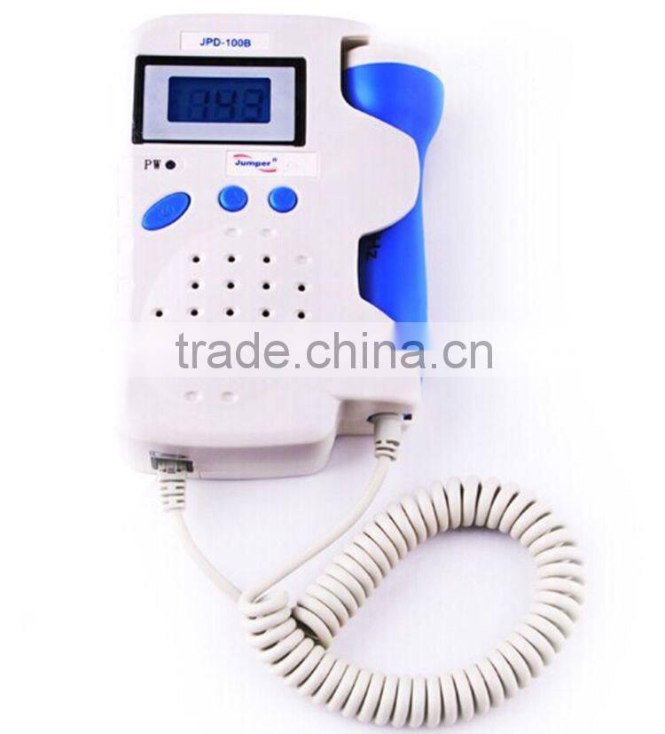 hospital best choice jumper ultrasonic fetal doppler jpd-100b doppler with waterproof high sensivitive and solid probe