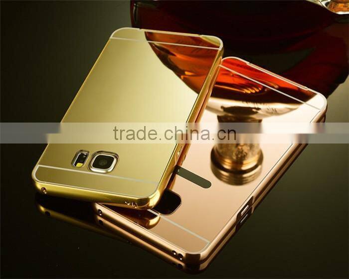 For Samsung Note 5 Case Cover Luxury Mirror 2 in 1 Metal