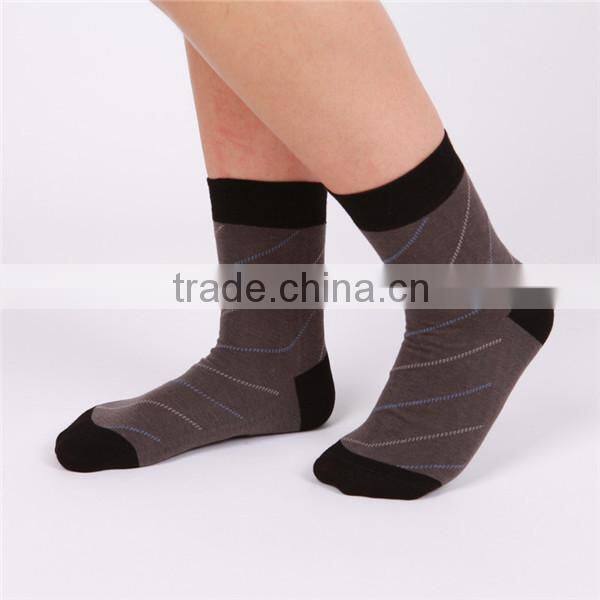 Wholesale Breathable Stripe Men Casual socks Bamboo Fiber tube bamboo charcoal socks