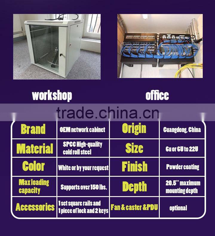 Best sales 6U office metal wall mount server rack cabinet