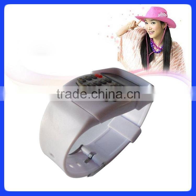 Cheap promotion watch with electronic calculator plastic watch multi color promotion watch