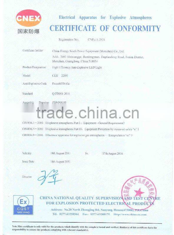 ATEX approved led lights and luminaires