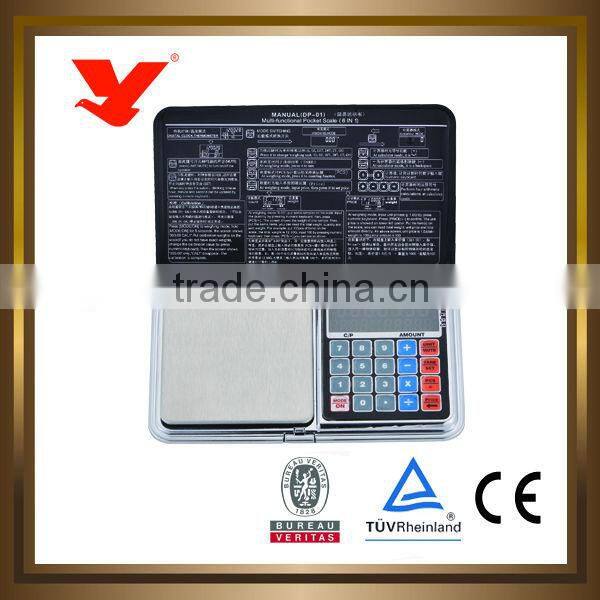 New model pocket scale with calculation