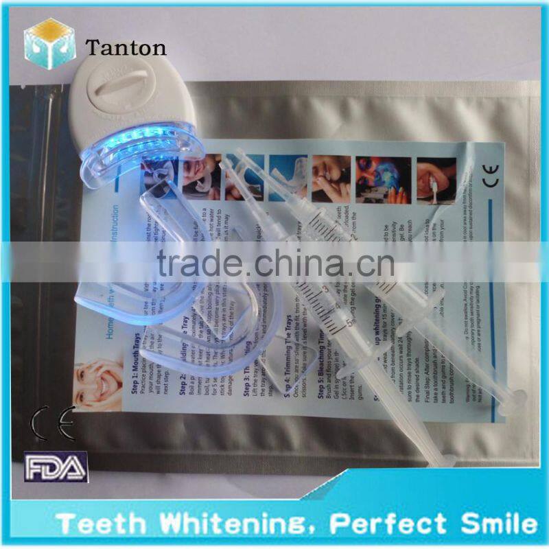 Dental White smile teeth whitening kit with 5pcs LED light