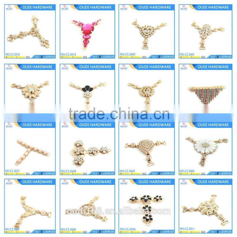 Imperial Crown Design Metal Shoe Decorative Rhinestone Sandals Clip