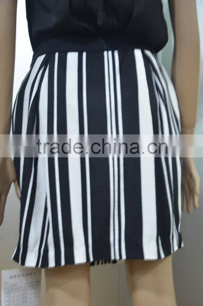Very Cheap Summer Fashion Black and White Skirt 2015