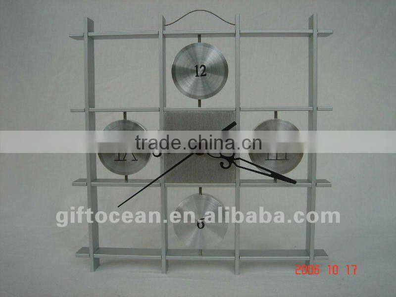 aluminum art metal desk clock,metal crafts table clock