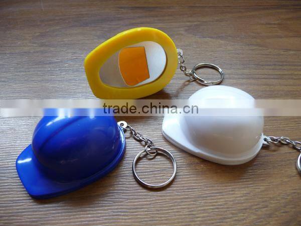 cute and colorful promotion plastic helmet beer keychain bottle opener