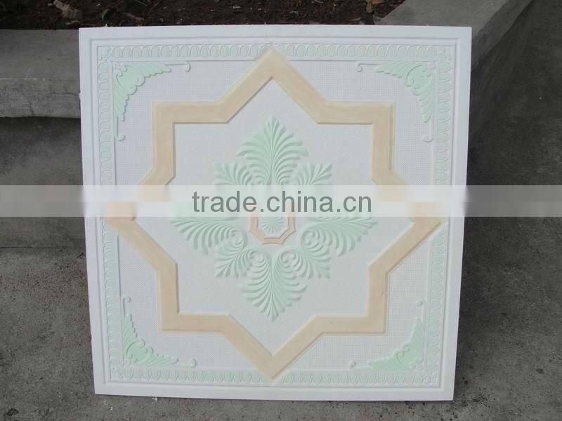 new colour gypsum ceiling board with fiberglass
