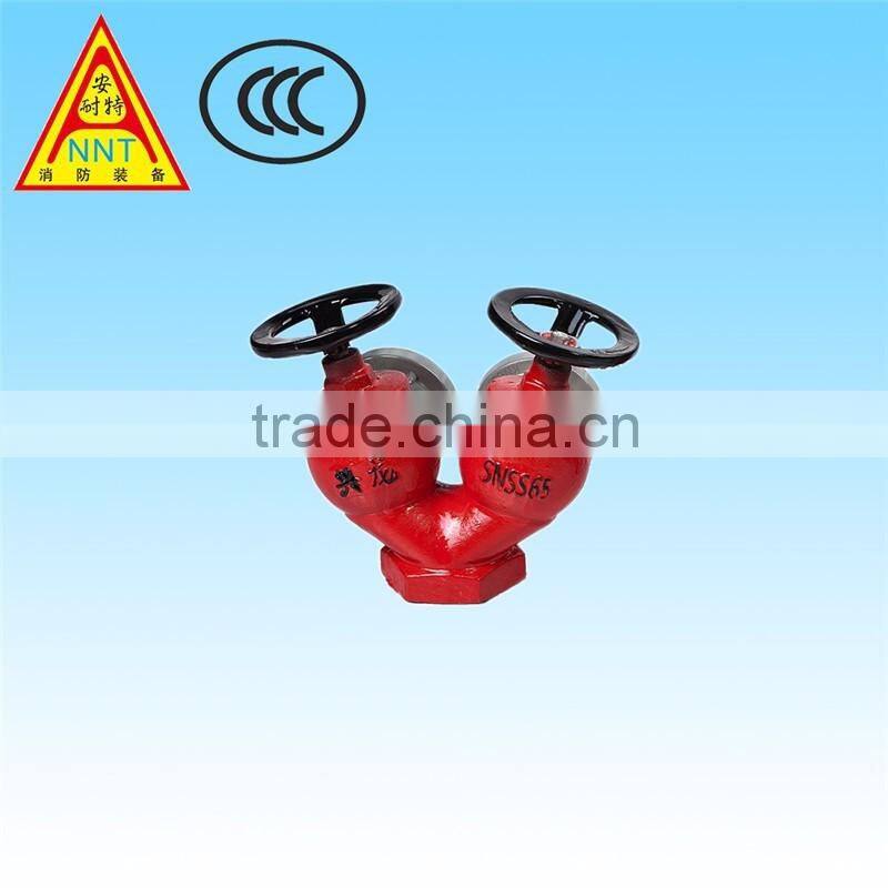 Double Valves Double Outlets Indoor Fire Hydrant