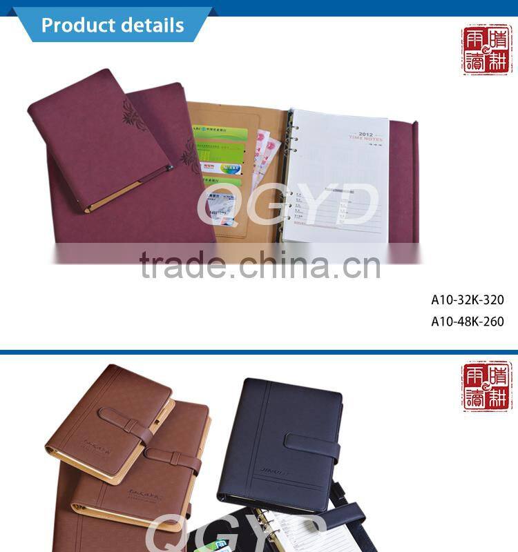 handmade leather loose-leaf notebook