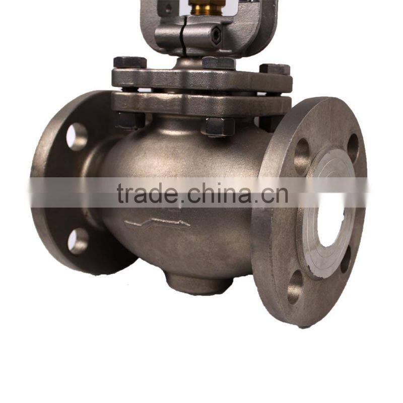 Pneumatic actuator forged steel globe valve control