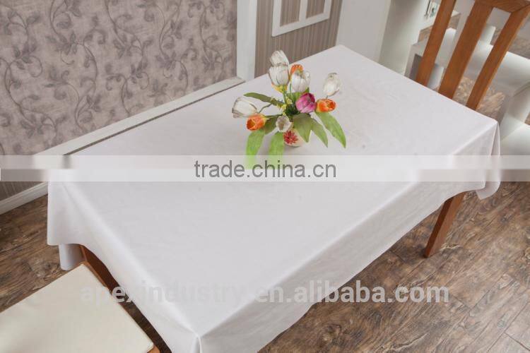 purple satin rosette table cloth/table cover tablecloth/purple flocking damask overlay