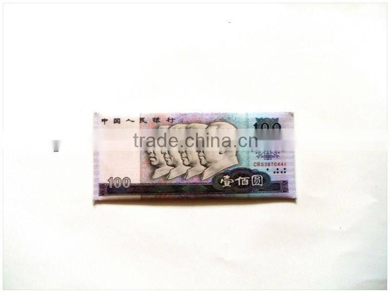 Promotional world famous currency printing wallet wholesale