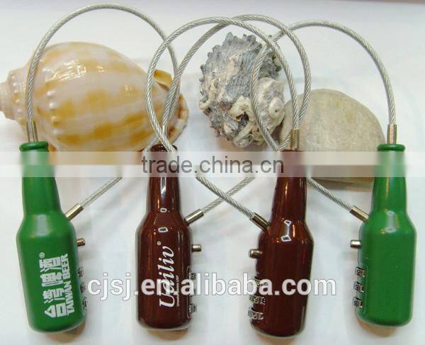 Factory Direct New Products Bottle Shape Combination Cable Locks
