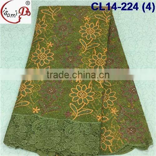 CL14-224 High quality beautiful lace fabric, tulle lace fabric for ladies,french lace fabric with flowers