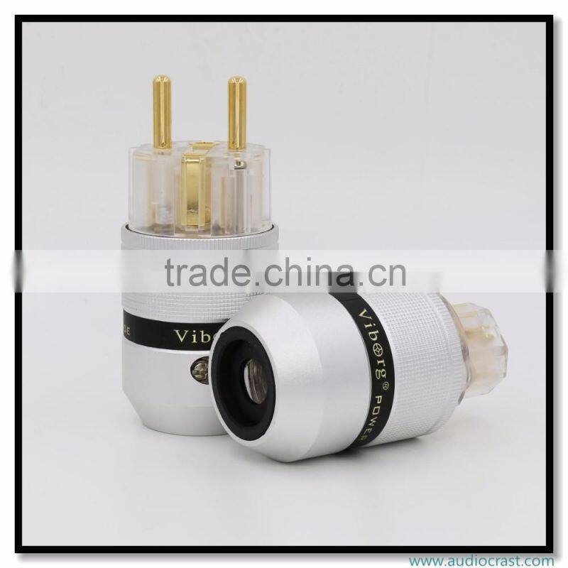 OEM/ODM Aluminum Gold Plated AC Power Plug IEC Power connector