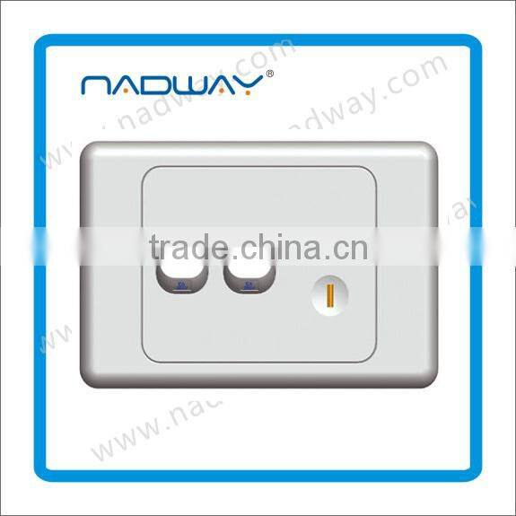 45A 1 Gang Double Pole Wall Switch With Neon
