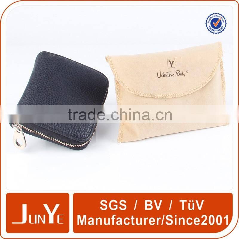 Soft touch velour envelope bag for leather wallets bag dust proof