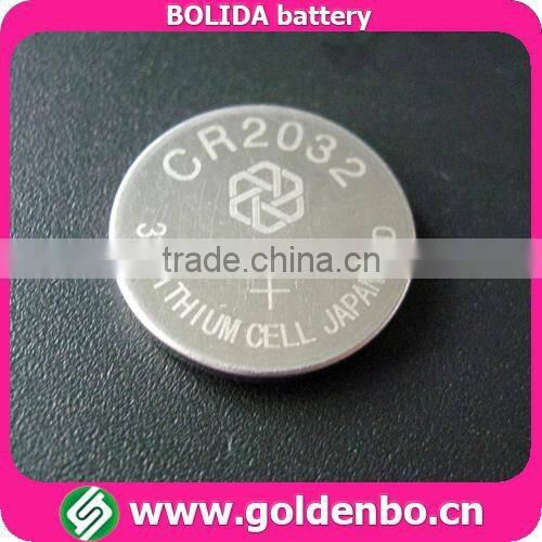 With CE&ROHS,UN38.3 certificate BOLIDA CR2032 button cell