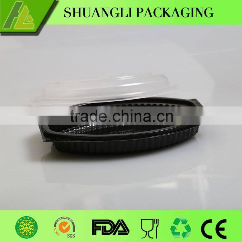 Take Away Disposable Plastic Food Compartment Containers