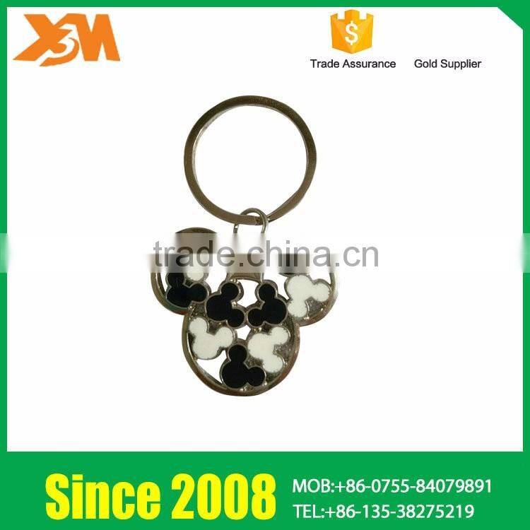 Cute Anime Airplane Logo Design Stainless Steel Key Chain Metal