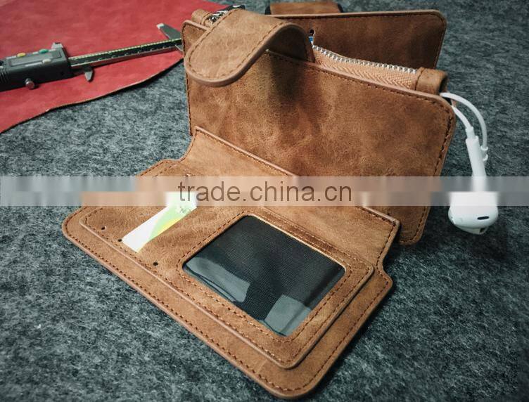 Removable Wallet Leather Flip Cover Case For Samsung Galaxy S7/S7 Edge