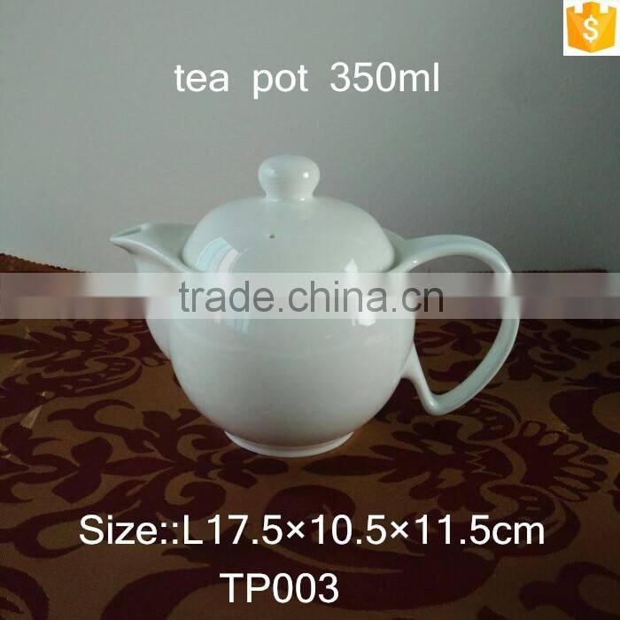 unique shape small size 350ml Bone Chine Tea Pot