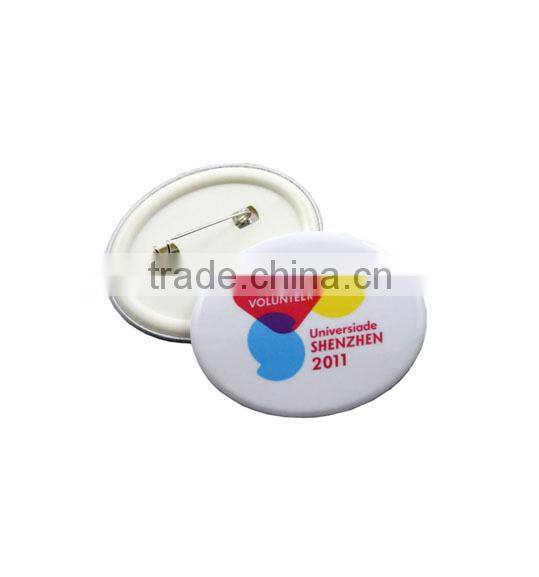 Oval badge tin badge pin badge