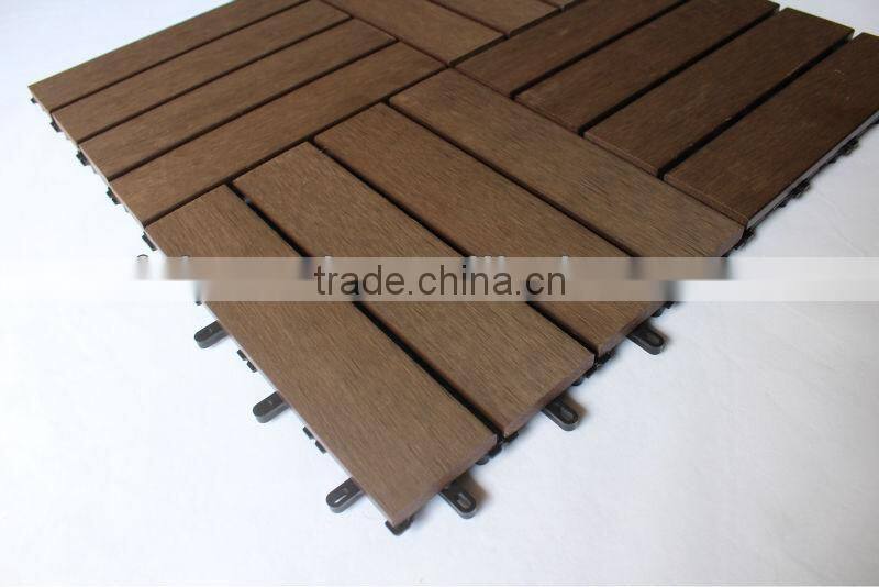 Sanding Surface Treatment and like wood plastics composites WPC Interlocking flooring