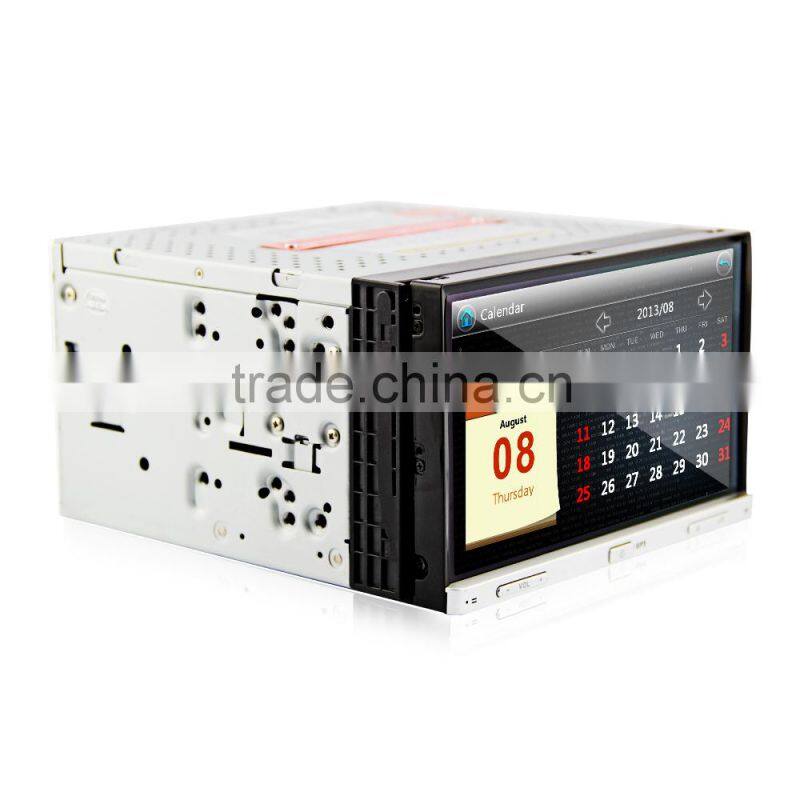 7inch two din HD universal car radio DJ7053 with external DTV 3G MTK3360 solution for all universal cars