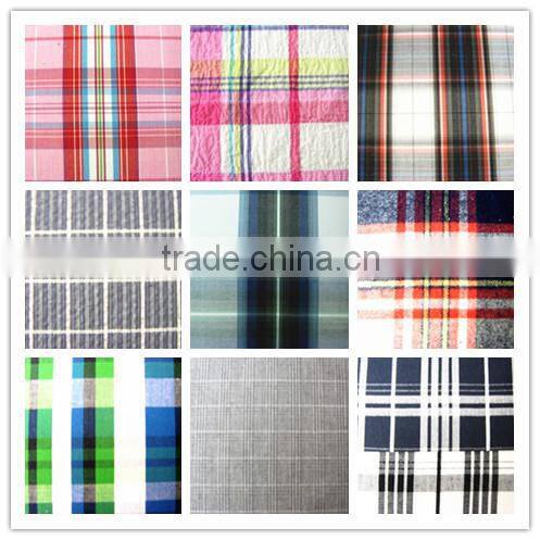 New fashion plaid cotton shirt fabric