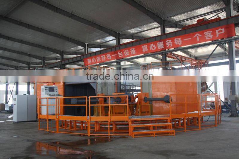 2015 year new rocking and roll rotational moulding machine with oven