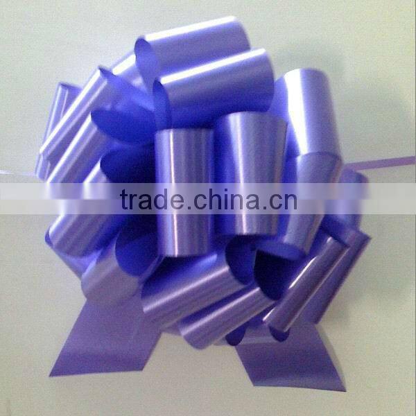 HOT SALE! 5 inch White Plain Poly Gift Packaging Hongkong Pull Bow