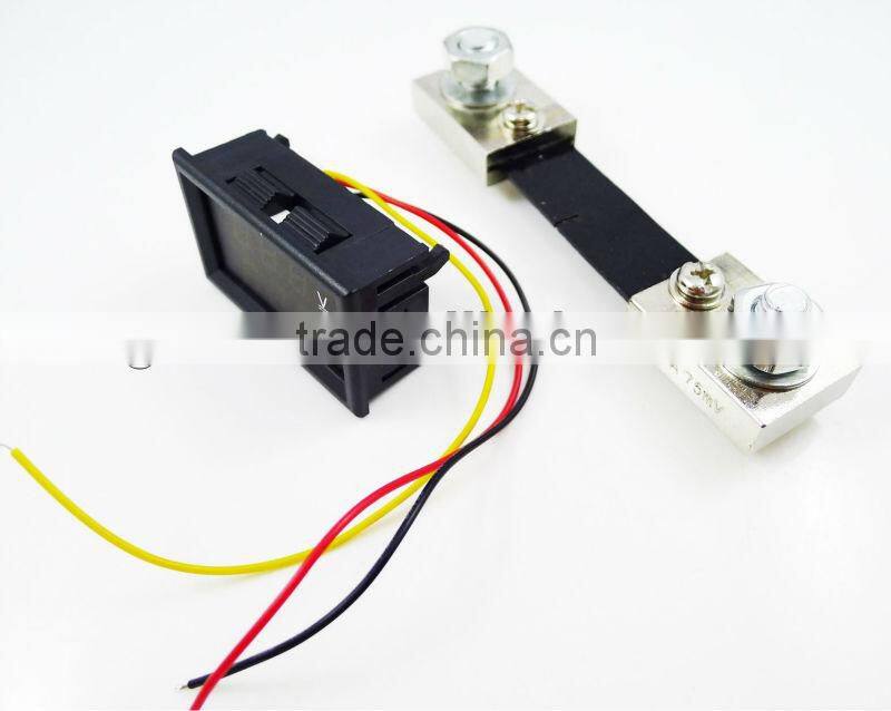 DC voltmeter and ammeter shunt DC 4.5-30V 0-100A