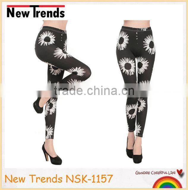 Fashion colorful chevron printing pantyhose leggings