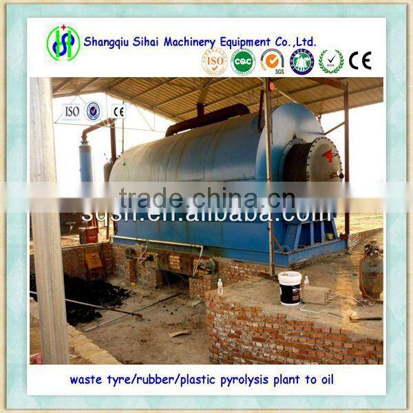 2014 small capacity scrap tire pyrolysis plant
